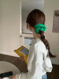 Soft Wool Hair Scrunchie for Women Knitted Hair Rope Hairband