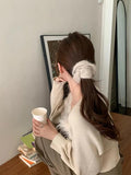 Soft Wool Hair Scrunchie for Women Knitted Hair Rope Hairband