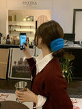 Soft Wool Hair Scrunchie for Women Knitted Hair Rope Hairband