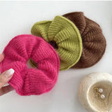 Soft Wool Hair Scrunchie for Women Knitted Hair Rope Hairband