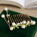 Fresh Lily of the Valley Hair Comb for Cheongsam