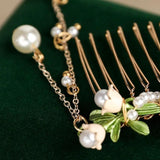 Fresh Lily of the Valley Hair Comb for Cheongsam