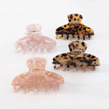 Geometric Leopard Acetate Hair Clips Barrette Hair Claw