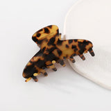 Geometric Leopard Acetate Hair Clips Barrette Hair Claw