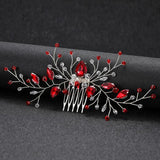 Crystal Water Drop Hair Combs for Women