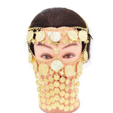 Golden Coin Women Headband Tassel Ethnic Hair Jewelry Indian Statement