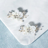 Wedding Shoe Clip Flower Pearl Rhinestone Shoe Buckle Charms