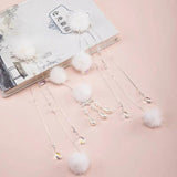 Winter Pompon Hair Pin Hanfu Cosplay Head Jewelry