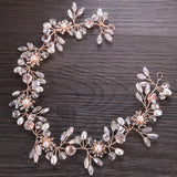 Colorful Beads Pearl Headband Wedding Bridal Hair Bands
