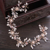 Colorful Beads Pearl Headband Wedding Bridal Hair Bands
