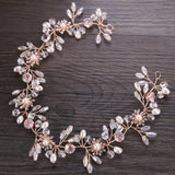 Colorful Beads Pearl Headband Wedding Bridal Hair Bands