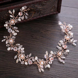 Colorful Beads Pearl Headband Wedding Bridal Hair Bands
