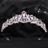 Baroque Wedding Crown Bridal Hair Jewelry Rhinestones Tiaras