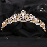 Baroque Wedding Crown Bridal Hair Jewelry Rhinestones Tiaras