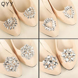 Crystal Flower Shoe Clips for Bride Wedding Shoes