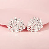 Crystal Flower Shoe Clips for Bride Wedding Shoes