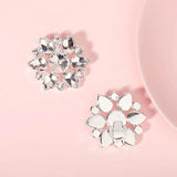 Crystal Flower Shoe Clips for Bride Wedding Shoes