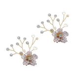 Rhinestone Flower Shoe Clips Wedding Accessories for Heels