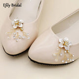 Rhinestone Flower Shoe Clips Wedding Accessories for Heels