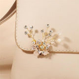 Rhinestone Flower Shoe Clips Wedding Accessories for Heels