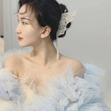 Fashion Pearl Beaded Butterfly Hairpins Bridal Hair Jewelry