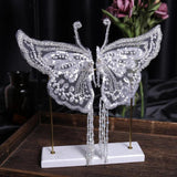 Fashion Pearl Beaded Butterfly Hairpins Bridal Hair Jewelry