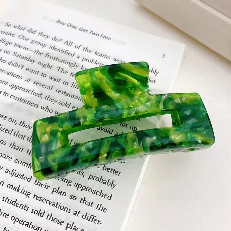 High Acetate Marbling Hair Clip Claw for Women Girls