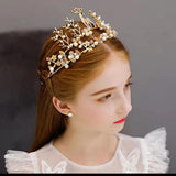 Deer Glass Beads Crown for Kids Princess Role-playing
