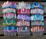 Wicca Natural Crystal Rainbow Hair Accessories Reiki Stones Hairpins