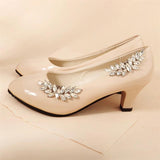 Rhinestone Shoe Buckle Charm Wedding Accessories Bridal High Heels