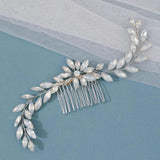 Colorful Opal Crystals Rhinestone Bridal Hair Comb Pins Wedding Headpieces