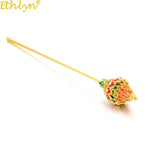 Indian Colorful Ball Hair Sticks Headpiece Hairpin Women Hair Jewelry Accessorie