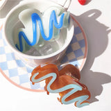 Colorful Wave Acetate Hair Clip for Women