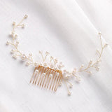 Rhinestones Crystals Pearls Bridal Hair Comb Wedding Accessories