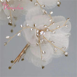 Romantic Bride Hair Clip Yarn Floral Wedding Hair Pin