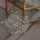 Romantic Bride Hair Clip Yarn Floral Wedding Hair Pin