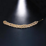 Stonefans Rhinestone Hair Chains Clips for Women Indian Bridal Headwear