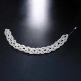 Stonefans Rhinestone Hair Chains Clips for Women Indian Bridal Headwear