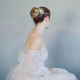 Flower Crystal Wedding Hair Comb Bride Hair Jewelry Headpiece