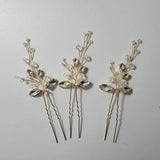 Rhinestones Crystal Pearls Hair Comb Wedding Accessories