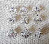 Crystal Crown Wedding Bridal Prom Hair Pins Lot