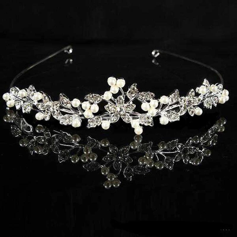 Crystal Tiara Crown Headband Wedding Hair Accessory