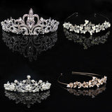 Crystal Tiara Crown Headband Wedding Hair Accessory