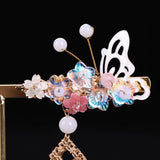 Chinese Hair Barrettes Pearl Tassel Butterfly Women Hair Accessories
