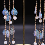 Chinese Hair Barrettes Pearl Tassel Butterfly Women Hair Accessories