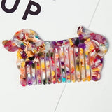 Korea Japan Acetic Acid Hair Comb Portable Wide-Tooth Puppy Comb