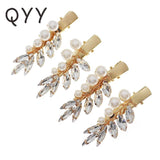 Rhinestone Pearl Hair Clips for Women Party Headwear