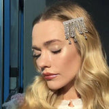 Stonefans Tassel Barrettes Rhinestone Hairpin Clips