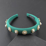 Thin Sponge Pearl Hair Band Party Hair Clip