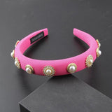 Thin Sponge Pearl Hair Band Party Hair Clip